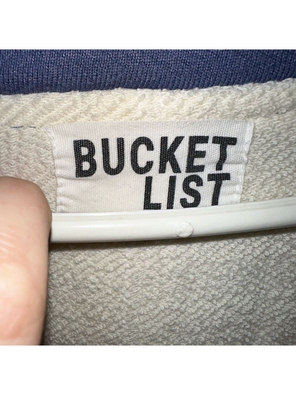 BUCKETLIST Brand French Terry Colorblock Collared Pullover Nautical - Picture 7 of 8